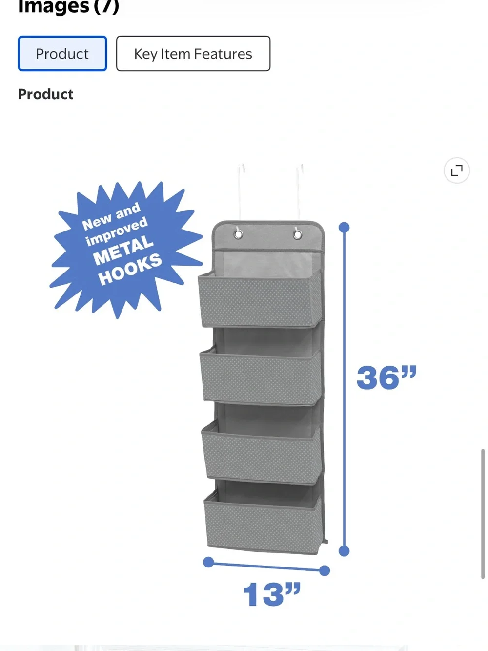 Over the door organizer x 2